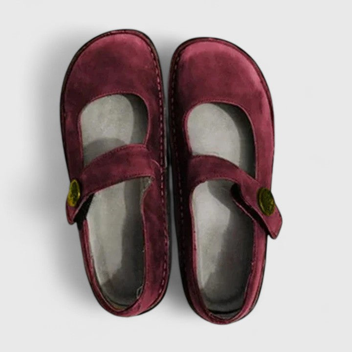 Josephine | Patinated Leather Mary Janes