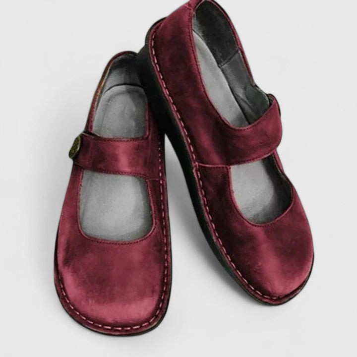 Josephine | Patinated Leather Mary Janes