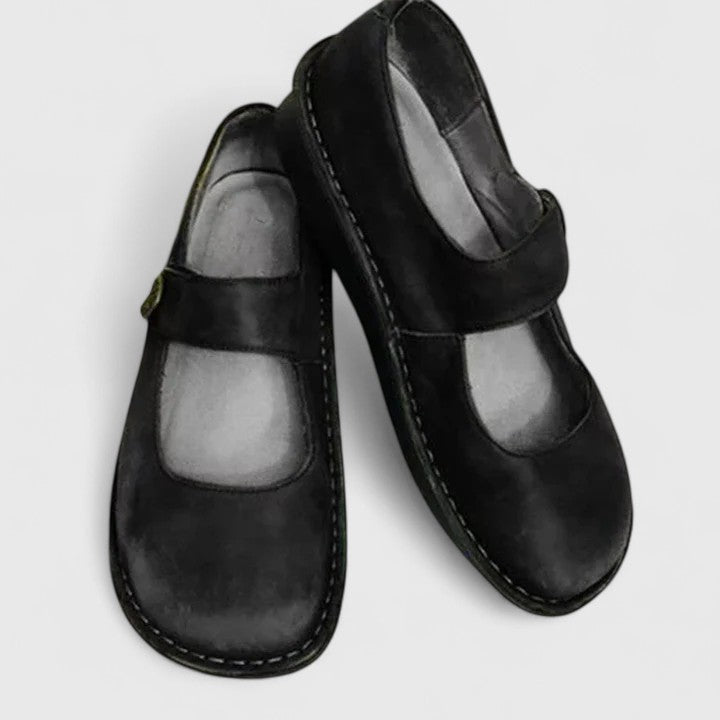Josephine | Patinated Leather Mary Janes