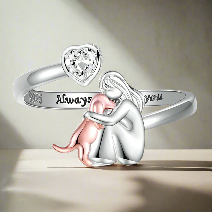 Eldit | Dog Icon Ring (Pink)